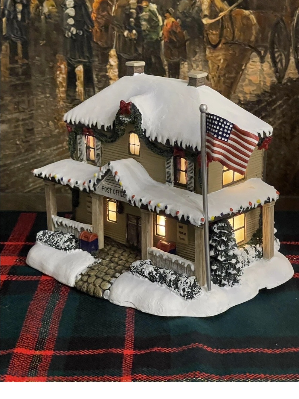 A lot of three Thomas Kincaid Christmas homes decor
